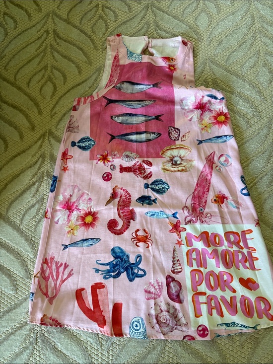 Beyond Capri Dresses & Skirts - Pink Ocean Print summer Dress